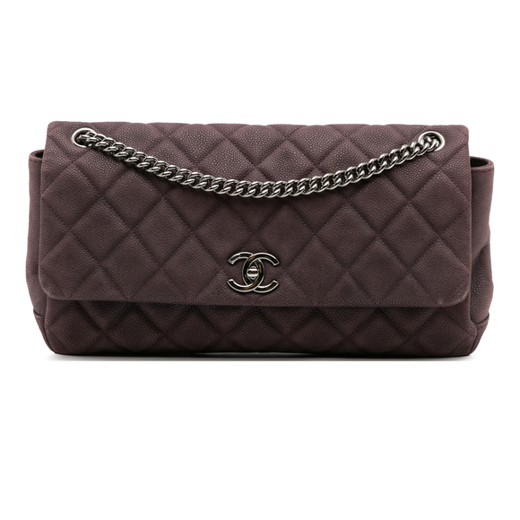 Pre-Loved Chanel Quilted Iridescent Caviar Lady Pearly Flap - Picture 1 of 9